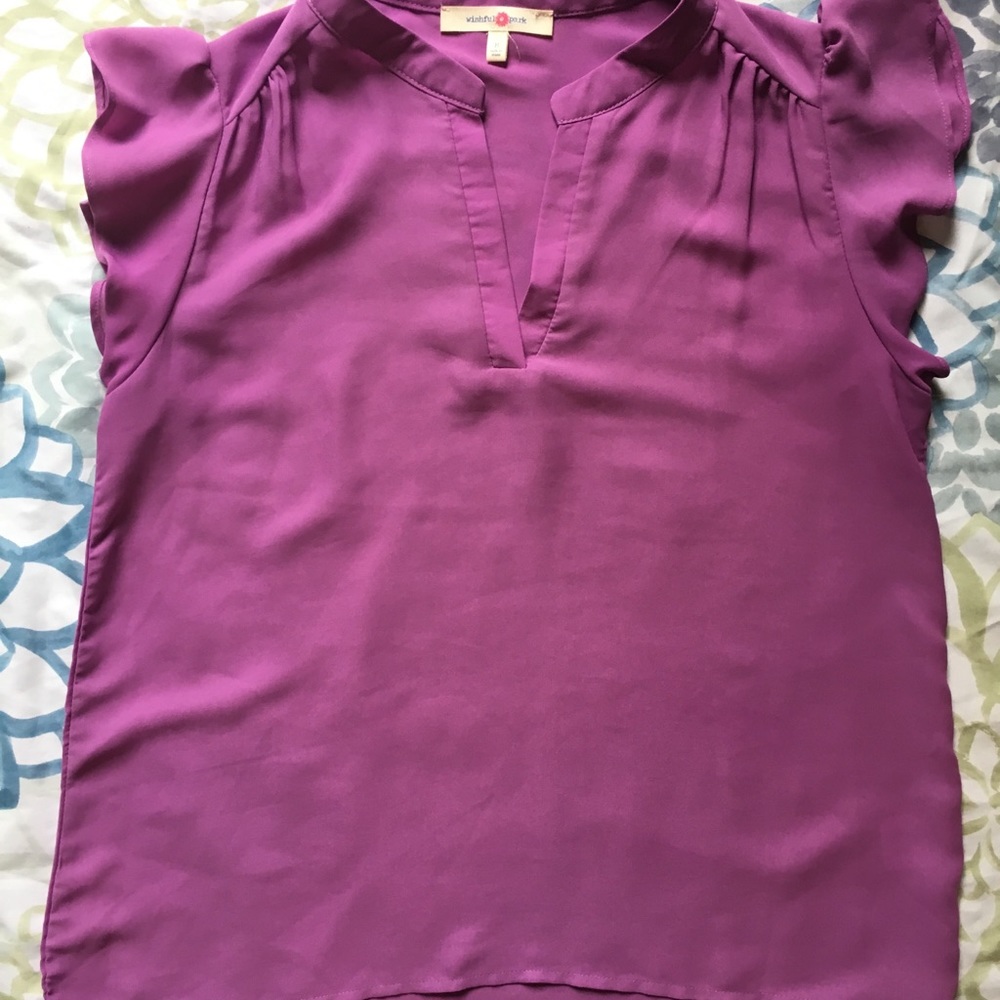 Flutter sleeve blouse